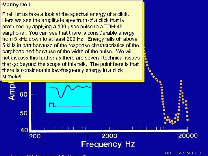 Manny Don: First, let us take a look at the spectral energy of a