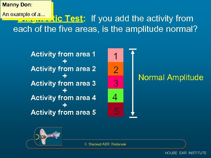 Manny Don: An example of a. . . Diagnostic Test: If you add the