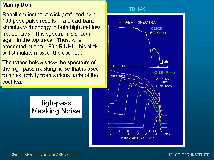 Manny Don: Recall earlier that a click produced by a 100 µsec pulse results