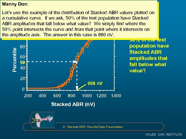 Manny Don: Cumulative Distribution Curve Percentile Let’s use the example of the distribution of