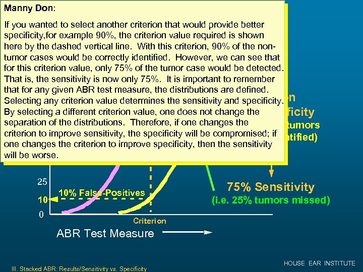 Manny Don: Percentile If you wanted to select another criterion that would provide better