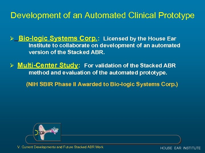 Development of an Automated Clinical Prototype Ø Bio-logic Systems Corp. : Licensed by the