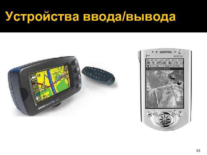 Устройства ввода/вывода 40 