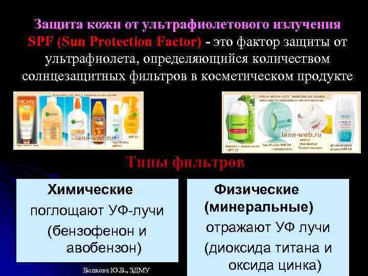 Защита кожи от ультрафиолетового излучения SPF (Sun Protection Factor) - это фактор защиты от