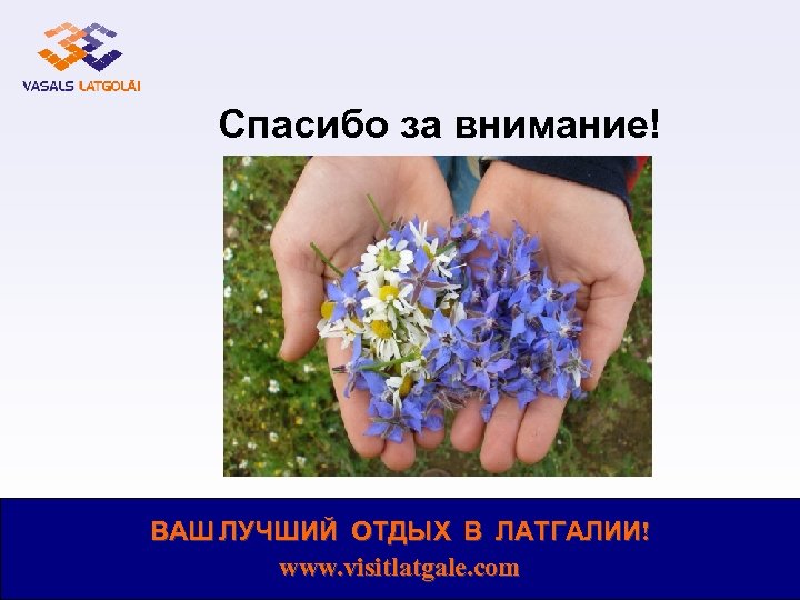 Спасибо за внимание! ВАШ ЛУЧШИЙ ОТДЫХ В ЛАТГАЛИИ! www. visitlatgale. com 
