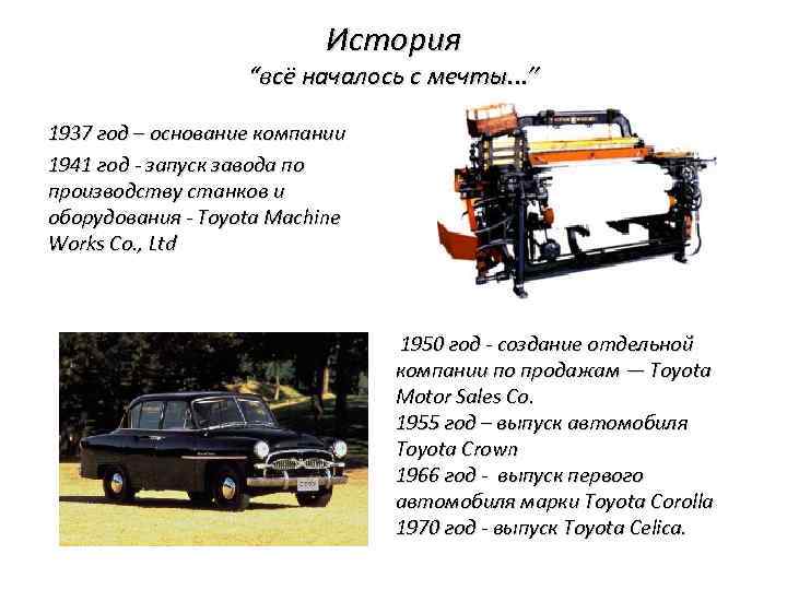 Toyota презентация по компании