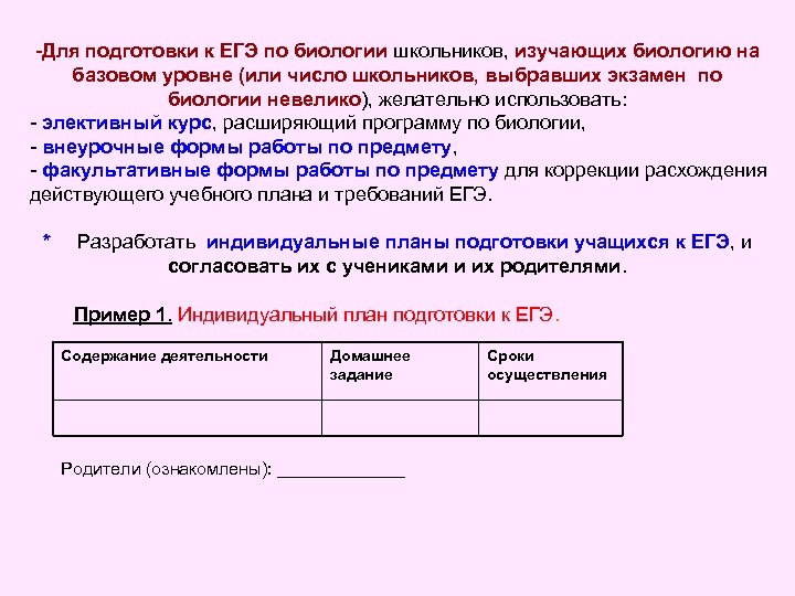 -Для подготовки к ЕГЭ по биологии школьников, изучающих биологию на базовом уровне (или число