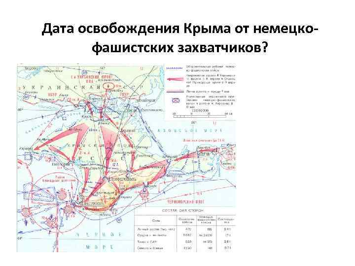 Дата освобождения Крыма от немецкофашистских захватчиков? 