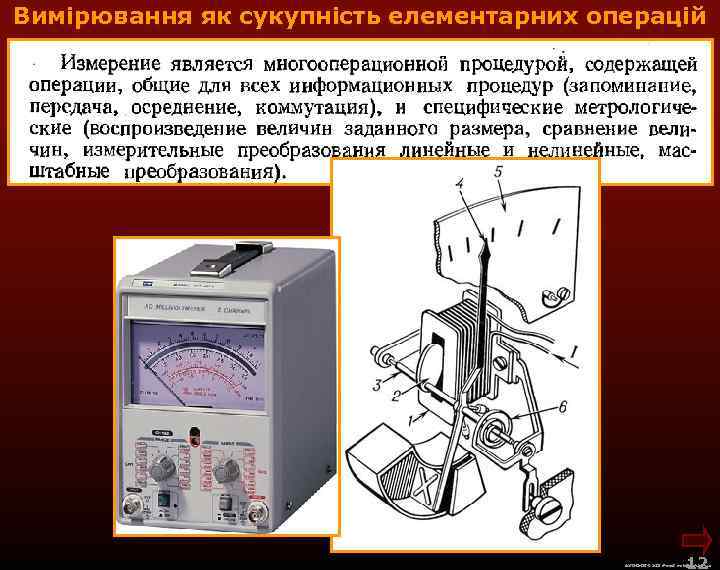 Вимірювання як сукупність елементарних операцій 12 М. Кононов © 2009 E-mail: mvk@univ. kiev. ua