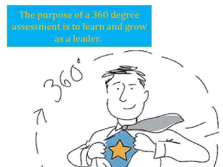 The purpose of a 360 degree assessment is to learn and grow as a