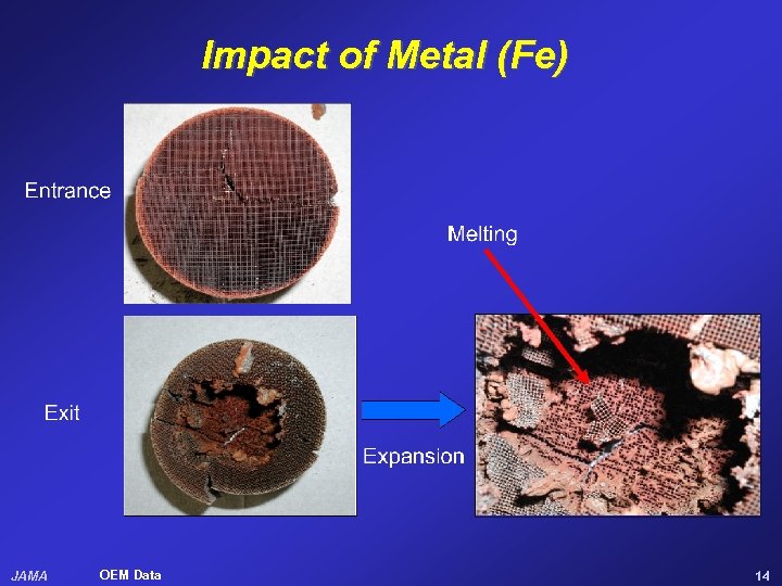 Impact of Metal (Fe) JAMA OEM Data 14 
