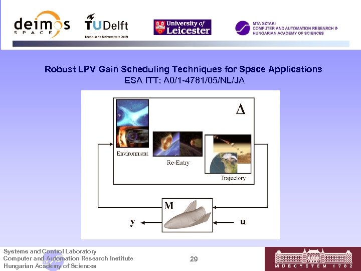 Robust LPV Gain Scheduling Techniques for Space Applications ESA ITT: A 0/1 -4781/05/NL/JA Systems