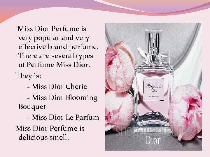 Miss Dior Perfume is very popular and very effective brand perfume. There are several