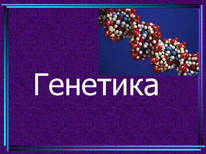 Генетика 