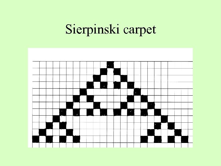 Sierpinski carpet 