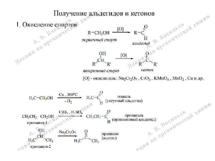 Получение альдегидов 