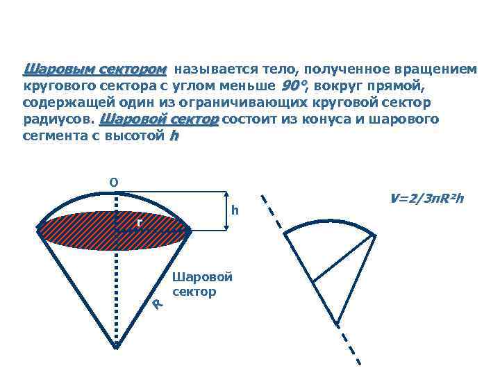 Сектором называют. Шаровой сектор вращение. Тело полученное вращением кругового сектора. Тело полученное вращением кругового сектора с углом меньшим. Шаровым сектором называется тело.