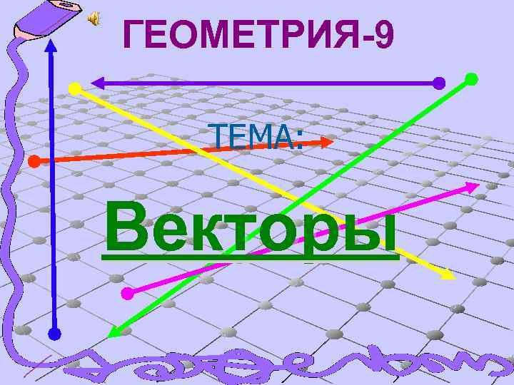 ГЕОМЕТРИЯ-9 ТЕМА: Векторы 