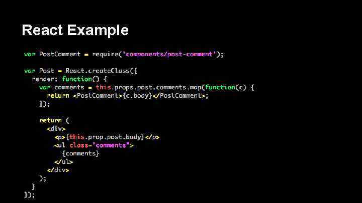 React Example 