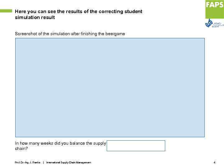 Here you can see the results of the correcting student simulation result Screenshot of