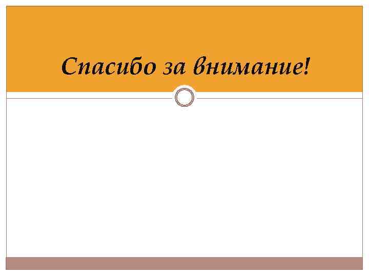 Спасибо за внимание! 