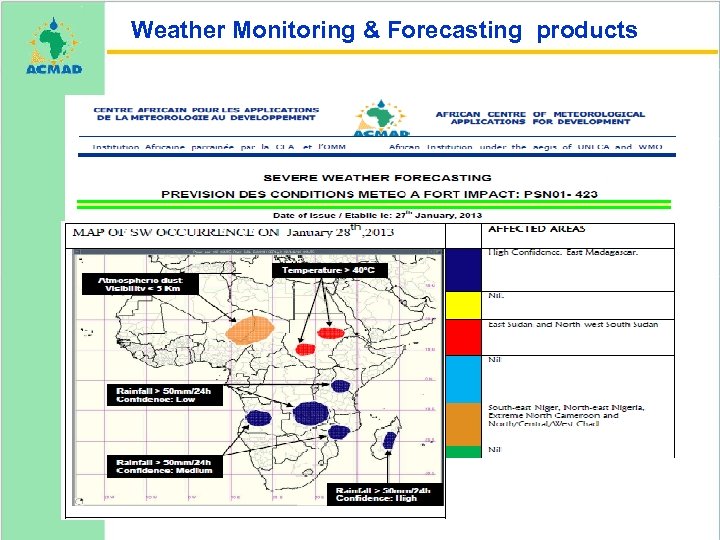 Weather Monitoring & Forecasting products 16 