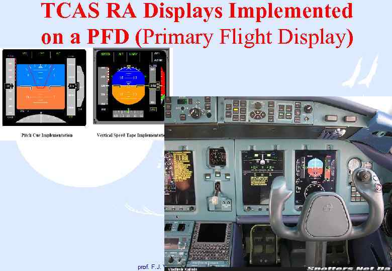 TCAS RA Displays Implemented on a PFD (Primary Flight Display) 169 prof. F. J.