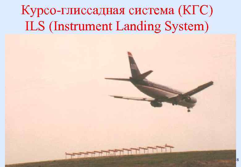 Курсо глиссадная система (КГС) ILS (Instrument Landing System) 58 prof. F. J. Yanovsky -