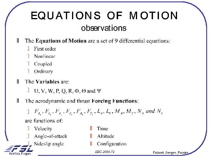 ISIC-2003 -72 Valasek, Ioerger, Painter 