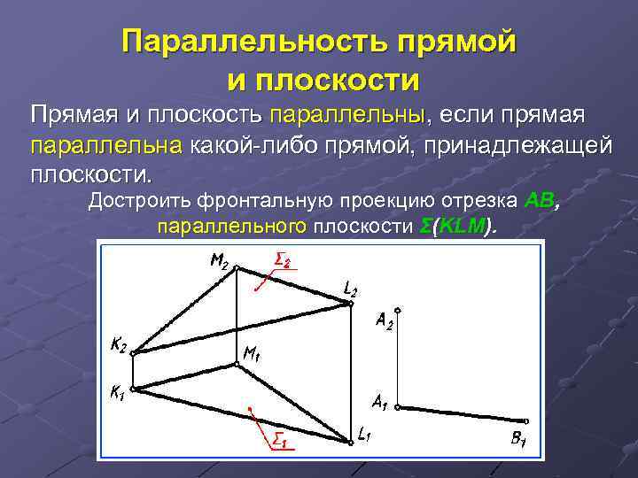 Отрезок ab параллелен плоскости. Фронтальная проекция отрезка. Плоскость параллельная прямой комплексный чертеж. Прямая параллельная фронтальной плоскости проекций. Прямая ab, параллельная фронтальной плоскости проекций.