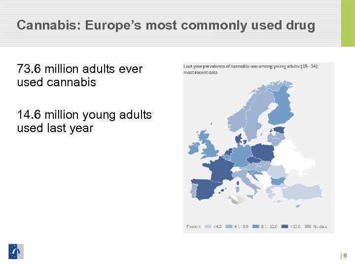 Cannabis: Europe’s most commonly used drug 73. 6 million adults ever used cannabis 14.