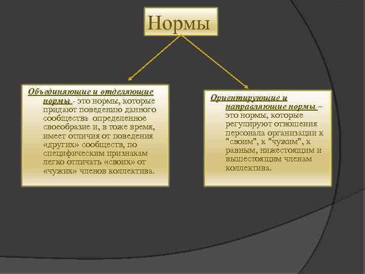 Нормы Объединяющие и отделяющие нормы это нормы, которые придают поведению данного сообщества определенное своеобразие