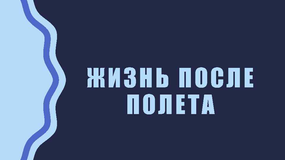 ЖИЗНЬ ПОСЛЕ ПОЛЕТА 