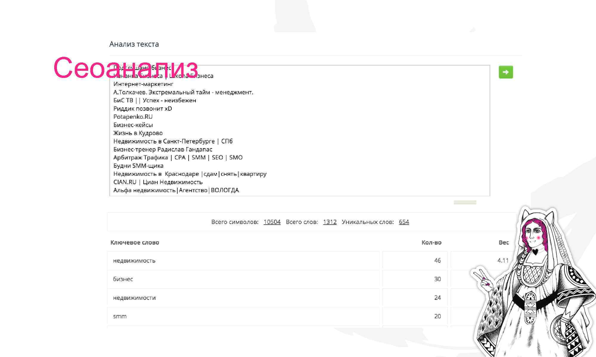 Сеоанализ 8 