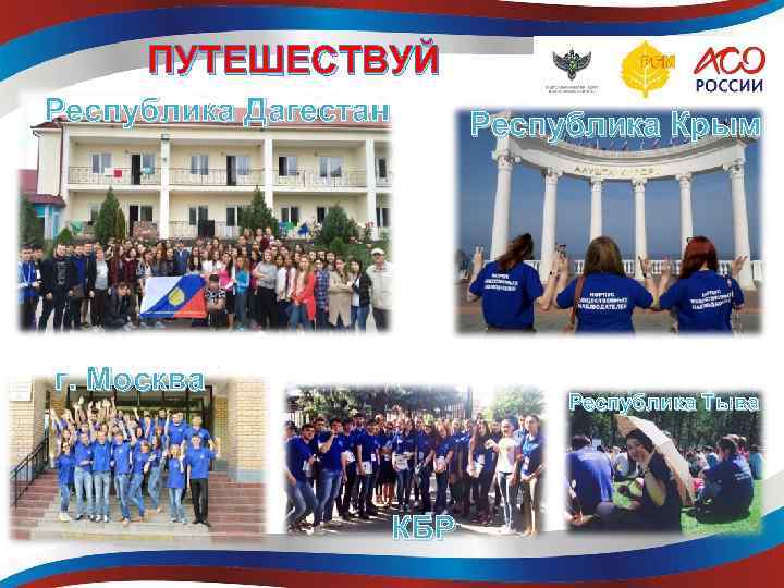 ПУТЕШЕСТВУЙ Республика Дагестан г. Москва Республика Крым Республика Тыва КБР 