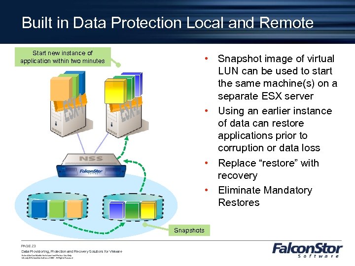 Built in Data Protection Local and Remote Start new instance of application within two