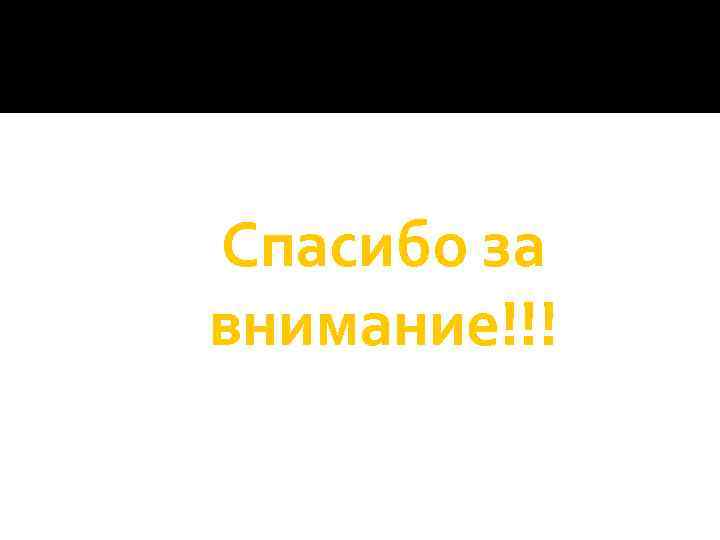 Спасибо за внимание!!! 
