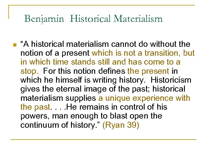 New Historicism Cultural Materialism Outline N