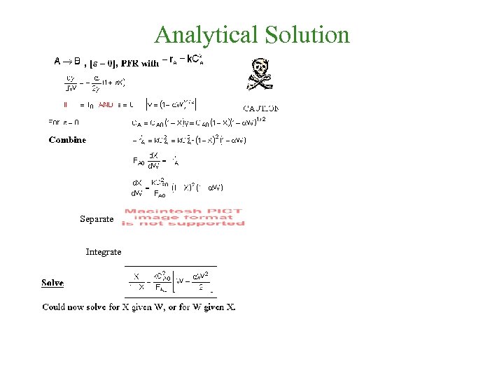 Analytical Solution Separate Integrate 