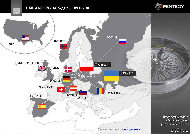 1 НАШИ МЕЖДУНАРОДНЫЕ ПРОЕКТЫ РОССИЯ НОРВЕГИЯ США ВЕЛИКОБРИТАНИЯ ПОЛЬША ДАНИЯ УКРАИНА ГЕРМАНИЯ ШВЕЙЦАРИЯ ИСПАНИЯ