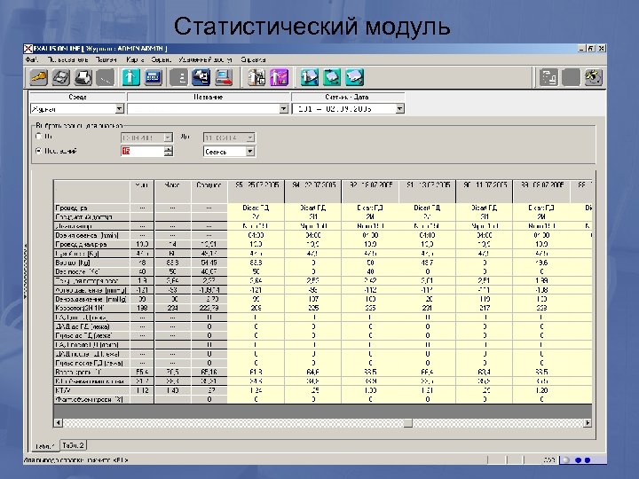 Статистический модуль 