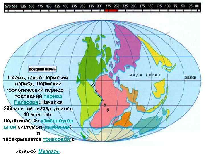 Пермский период карта