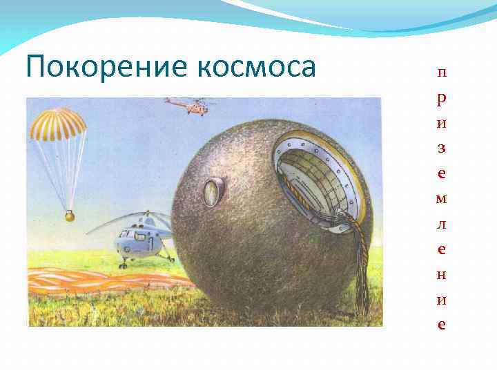 Покорение космоса п р и з е м л е н и е 