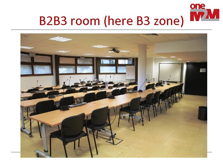 B 2 B 3 room (here B 3 zone) 