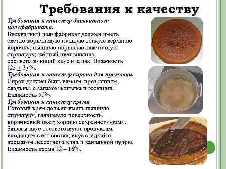 Вкус цвет запах тортов