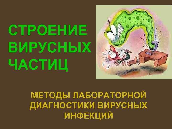СТРОЕНИЕ ВИРУСНЫХ ЧАСТИЦ МЕТОДЫ ЛАБОРАТОРНОЙ ДИАГНОСТИКИ ВИРУСНЫХ ИНФЕКЦИЙ 