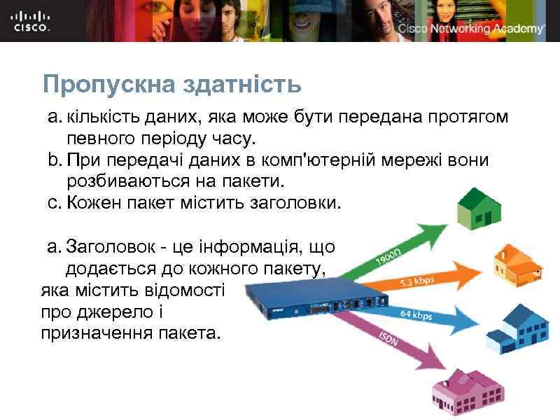 Пропускна здатність a. кількість даних, яка може бути передана протягом певного періоду часу. b.