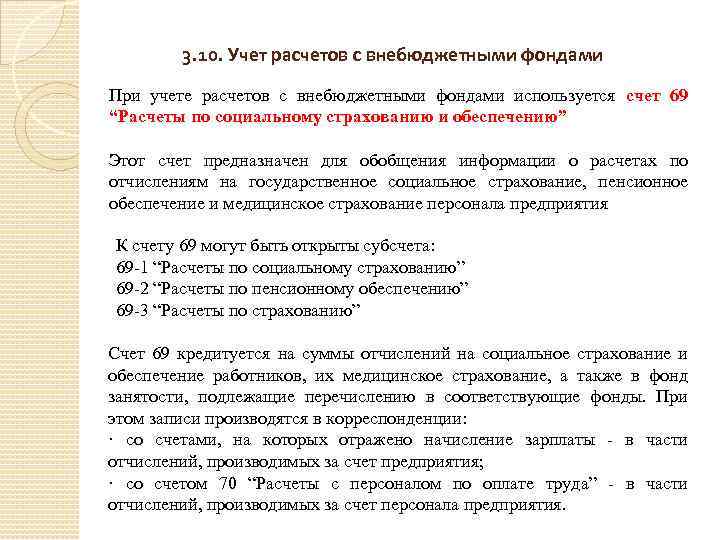 Проведение расчетов с бюджетом и внебюджетными фондами презентация