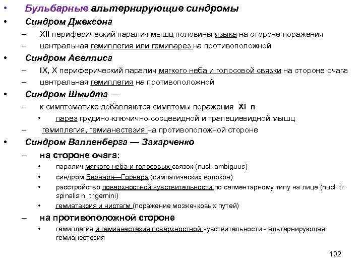 В формировании клинической картины синдрома авеллиса участвует черепной нерв