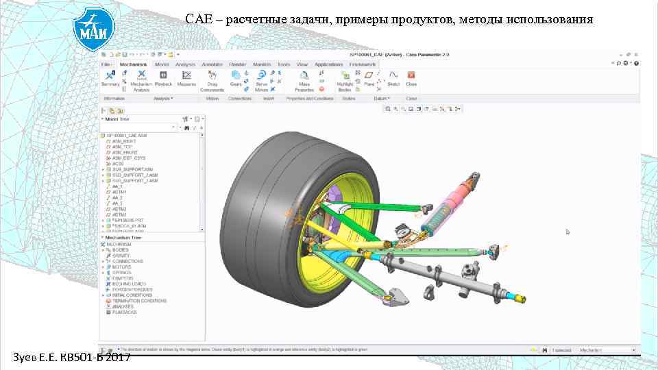 САЕ – расчетные задачи, примеры продуктов, методы использования Зуев Е. Е. КВ 501 -Б